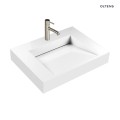 Oltens Stila umywalka 60x45 cm ścienna LavaForm biały połysk 40000000
