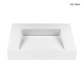 Oltens Stila umywalka 60x45 cm ścienna LavaForm biały mat 40000900