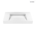 Oltens Stila umywalka 80x45 cm ścienna LavaForm biały połysk 40001000