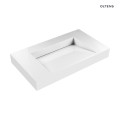 Oltens Stila umywalka 80x45 cm ścienna LavaForm biały mat 40001900