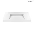 Oltens Stila umywalka 90x45 cm ścienna LavaForm biały połysk 40002000