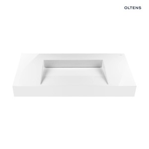 Oltens Stila umywalka 90x45 cm ścienna LavaForm biały połysk 40002000