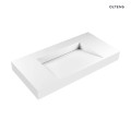Oltens Stila umywalka 90x45 cm ścienna LavaForm biały mat 40002900