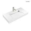 Oltens Stila umywalka 90x45 cm ścienna LavaForm biały mat 40002900