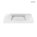 Oltens Stila umywalka 100x45 cm ścienna LavaForm biały połysk 40003000