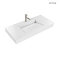 Oltens Stila umywalka 100x45 cm ścienna LavaForm biały połysk 40003000