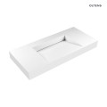 Oltens Stila umywalka 100x45 cm ścienna LavaForm biały mat 40003900