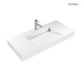Oltens Stila umywalka 100x45 cm ścienna LavaForm biały mat 40003900