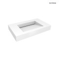Oltens Stila umywalka 100x45 cm ścienna LavaForm biały mat 40003900