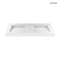 Oltens Stila umywalka 120x45 cm ścienna LavaForm biały połysk 40004000