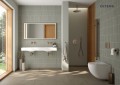 Oltens Stila umywalka 120x45 cm ścienna LavaForm biały połysk 40004000