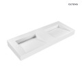 Oltens Stila umywalka 120x45 cm ścienna LavaForm biały mat 40004900