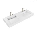 Oltens Stila umywalka 120x45 cm ścienna LavaForm biały mat 40004900
