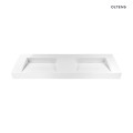 Oltens Stila umywalka 140x45 cm ścienna LavaForm biały połysk 40005000