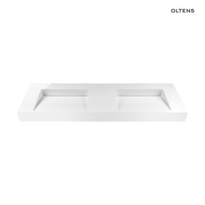 Oltens Stila umywalka 140x45 cm ścienna LavaForm biały połysk 40005000