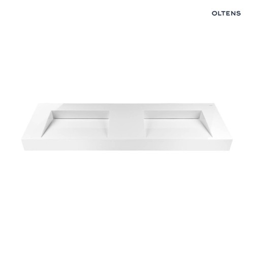 Oltens Stila umywalka 140x45 cm ścienna LavaForm biały połysk 40005000