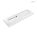 Oltens Stila umywalka 140x45 cm ścienna LavaForm biały połysk 40005000
