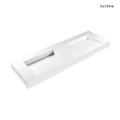 Oltens Stila umywalka 140x45 cm ścienna LavaForm biały mat 40005900