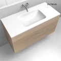 Oltens Kalla umywalka 100,2x46 cm meblowa LavaForm biały mat 40208900