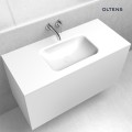 Oltens Kalla umywalka 100,2x46 cm meblowa LavaForm biały połysk 40211000