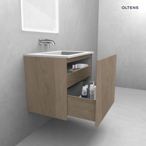 Oltens Lun Rilla szafka podumywalkowa 120 cm ryflowana dąb 60030060