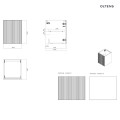Oltens Lun szafka podumywalkowa 40 cm czarny mat 60031300