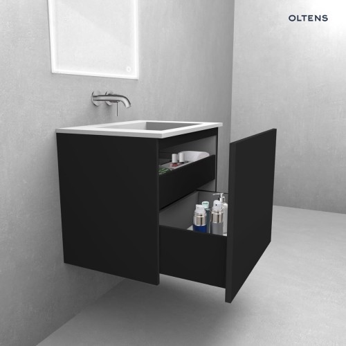 Oltens Lun szafka podumywalkowa 80 cm czarny mat 60033300