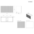 Oltens Lun szafka podumywalkowa 100 cm dąb 60034060