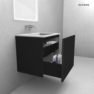 Oltens Lun szafka podumywalkowa 120 cm czarny mat 60035300