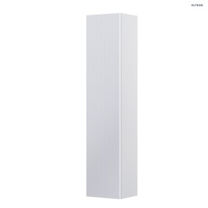 Oltens Lun Rilla szafka 160 cm boczna wisząca ryflowana biały mat 60036000