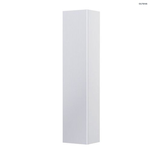Oltens Lun Rilla szafka 160 cm boczna wisząca ryflowana biały mat 60036000