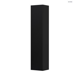 Oltens Lun Rilla szafka 160 cm boczna wisząca ryflowana czarny mat 60036300