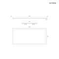 Oltens Lun blat naszafkowy 100 cm czarny mat 63026300