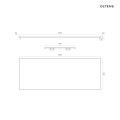 Oltens Lun blat naszafkowy 120 cm biały mat 63027000