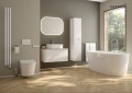 Oltens Hamnes szafka 160 cm boczna wisząca biały mat 60038000