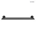 Oltens Gulfoss wieszak na ręcznik 60 cm podwójny czarny mat  80102300