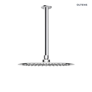 Oltens Vindel deszczownica 25 cm okrągła z ramieniem sufitowym Aera chrom 36081100