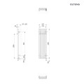 Oltens Stang (e) grzejnik elektryczny 120x31,5 cm miedź szczotkowana 55134610