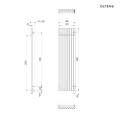 Oltens Stang (e) grzejnik elektryczny 180x48 cm biały 55130000