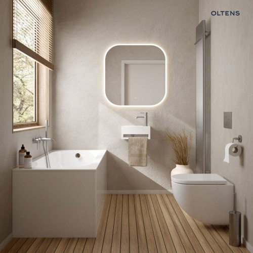 Oltens Stang (e) grzejnik elektryczny 180x37 cm nikiel 55129910
