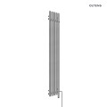 Oltens Stang (e) grzejnik elektryczny 180x26 cm nikiel 55117910