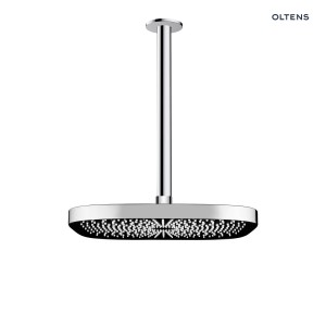 Oltens Vann (S) deszczownica 26x26 cm kwadratowa z ramieniem sufitowym Aera chrom 36087100