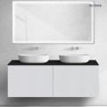 Oltens Lun blat naszafkowy 140 cm czarny mat 63032300