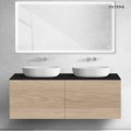 Oltens Lun blat naszafkowy 140 cm czarny mat 63032300