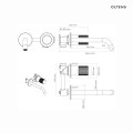 Oltens Hamnes bateria umywalkowa podtynkowa grafit 32602400