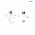 Oltens Hamnes bateria bidetowa stojąca grafit 31305400