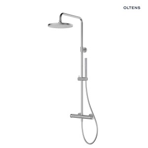 Oltens Vassa zestaw prysznicowy z baterią termostatyczną nikiel 36508910