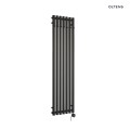 Oltens Stang (e) grzejnik elektryczny 150 x 37 cm czarny mat 55128300