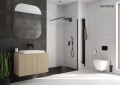 Zestaw Oltens Lun Rilla szafka podumywalkowa 80 cm z blatem dąb 68731060