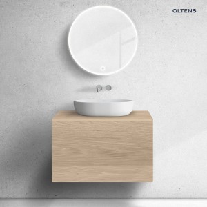 Zestaw Oltens Lun szafka podumywalkowa 80 cm z blatem dąb 68735060
